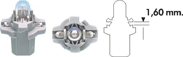 Lyspære, instrumentbelysning - 002053400000 MAGNETI MARELLI - 009600800000, 007-997-051
